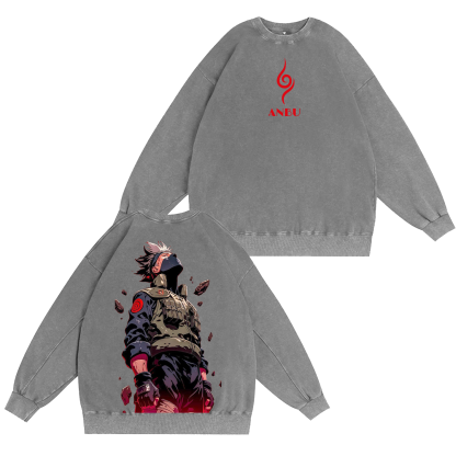 Kakashi Hatake Vintage Anime Unsiex Washed T-Shirt