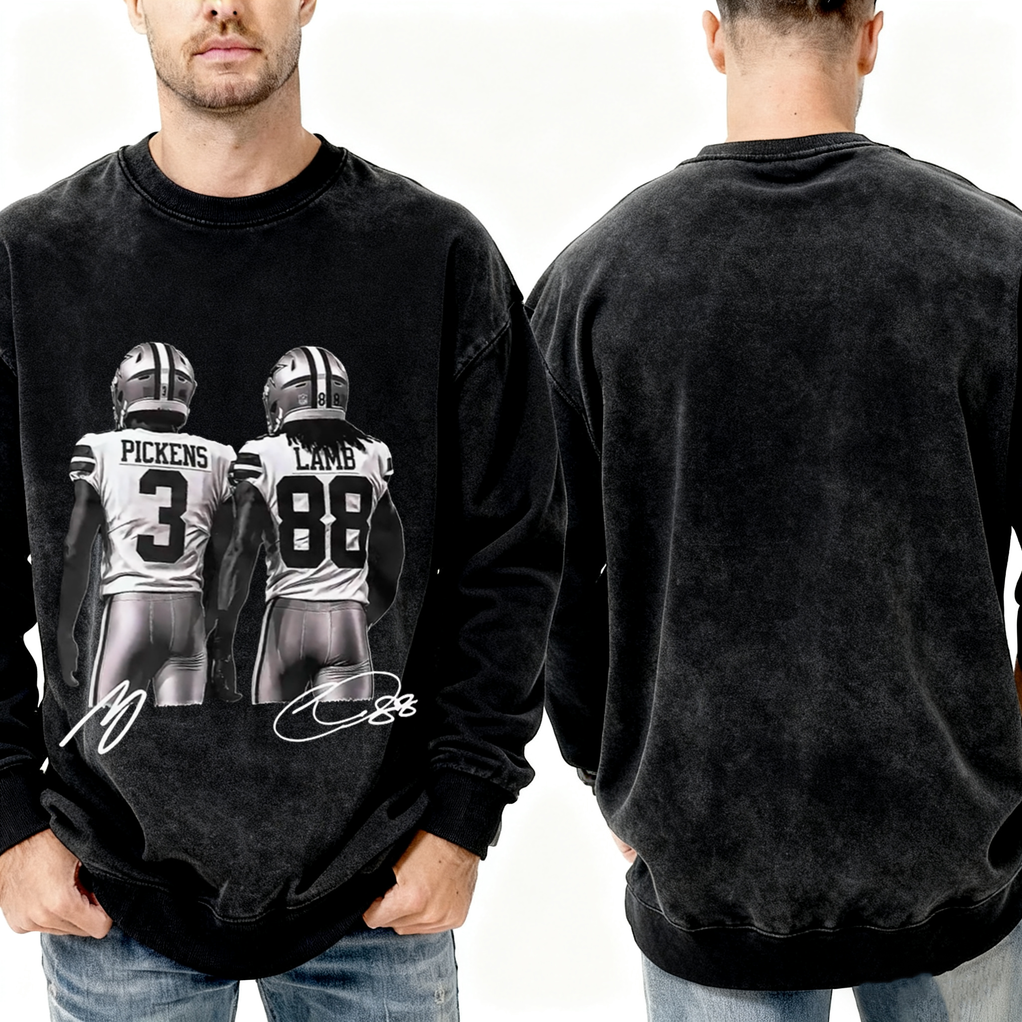 George Pickens Ceedee Lamb,Vintage Dallas Football 90s T-shirt/Crewneck/Hoodie