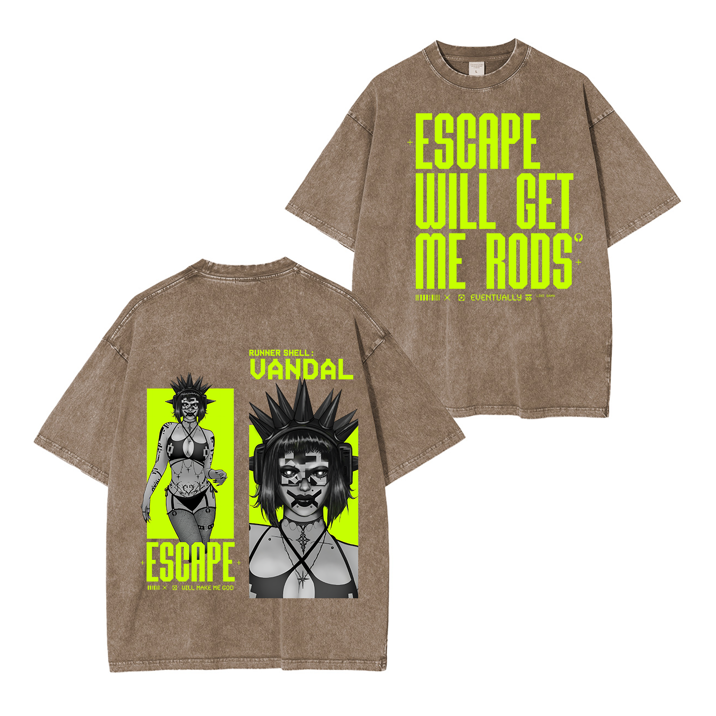 Marathon Escape Will Make Me God Unisex Washed T-Shirt