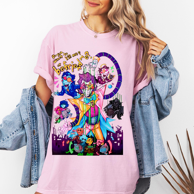 [Copy]Deltarune Funny Tenna Washed T-shirt/Crewneck/Hoodie