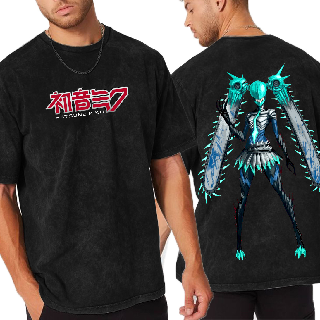 Chainsaw Miku  Vintage Oversized T-shirt/Crewneck/Hoodie