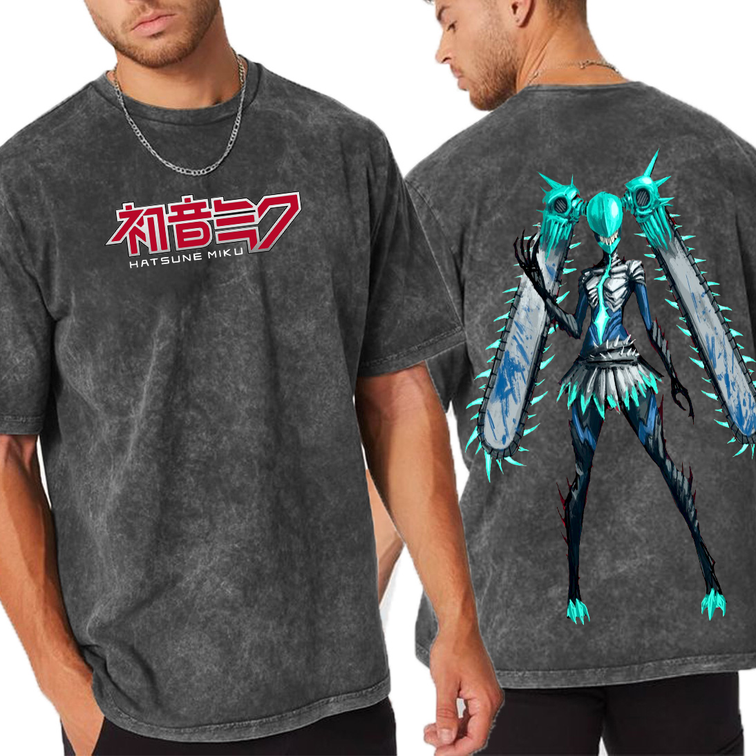 Chainsaw Miku  Vintage Oversized T-shirt/Crewneck/Hoodie