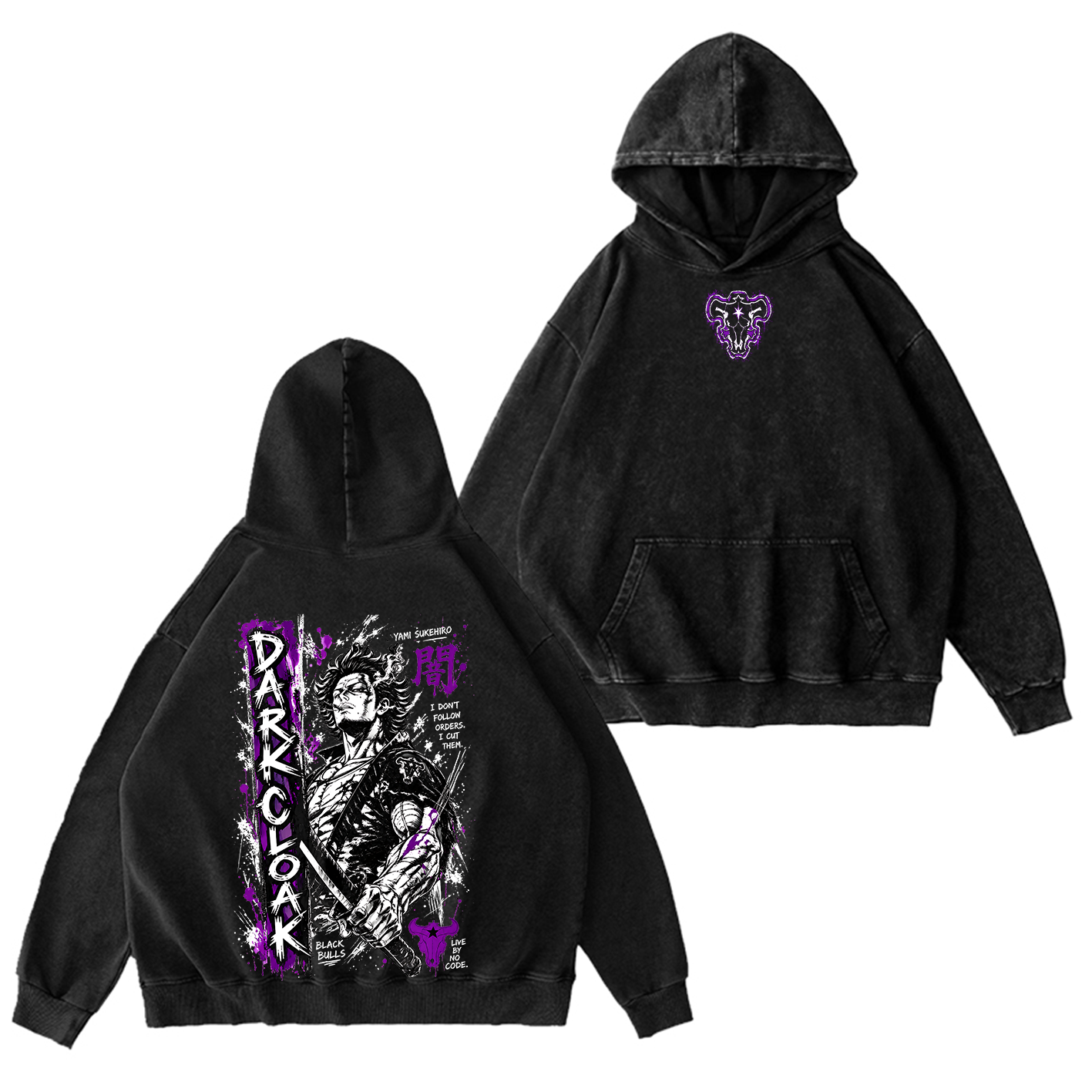 Yami Sukehir Black Clover Oversized T-shirt/Crewneck/Hoodie