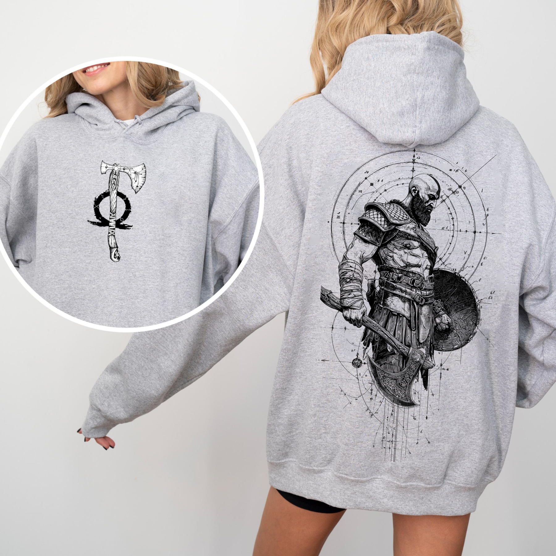 Kratos God of War Oversized T-shirt/Crewneck/Hoodie