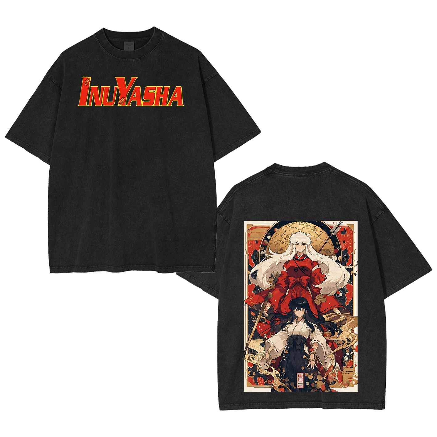 Inuyasha Vintage Unisex  Washed T-Shirt