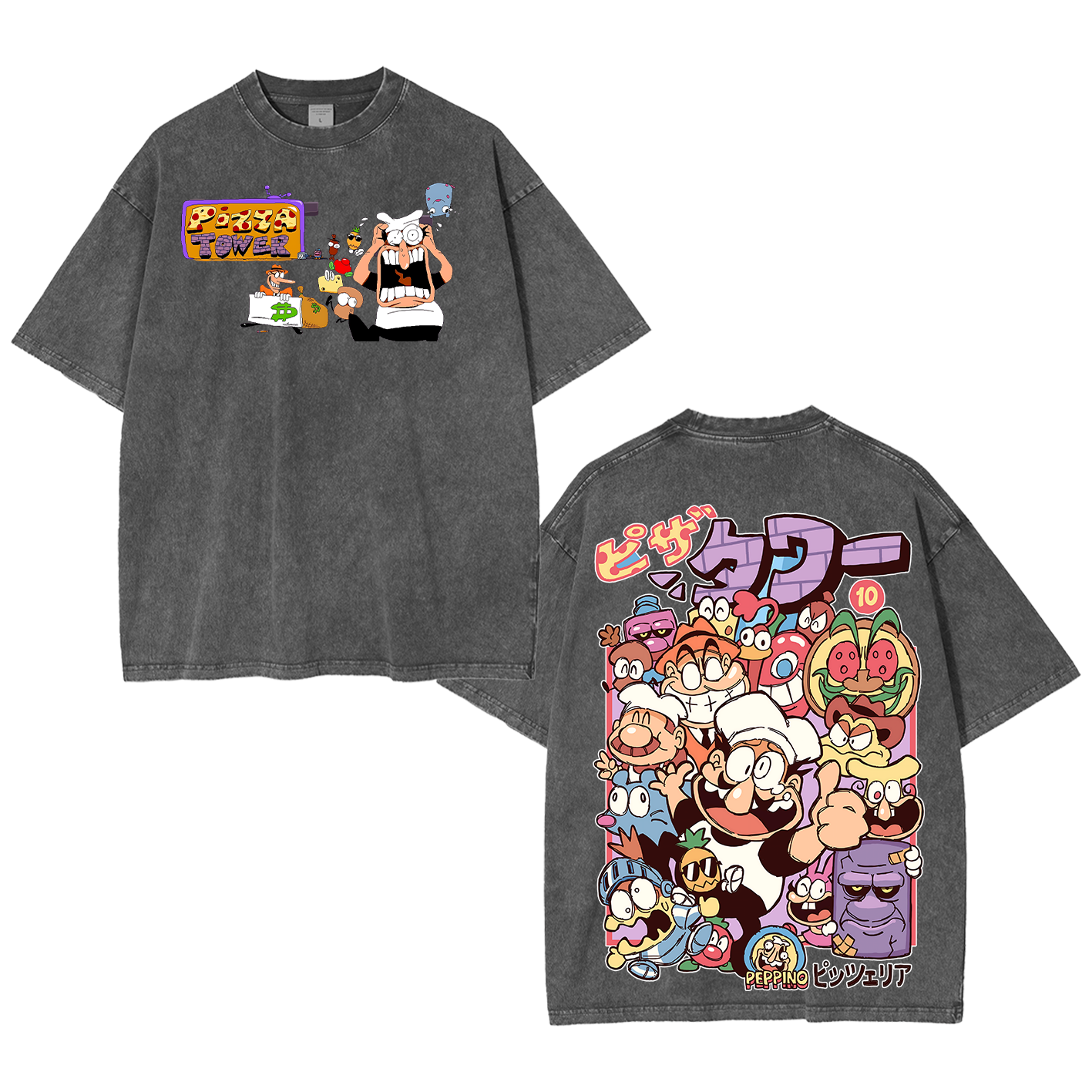 Pizza Tower indie game washed Unisex Washed T-Shirt