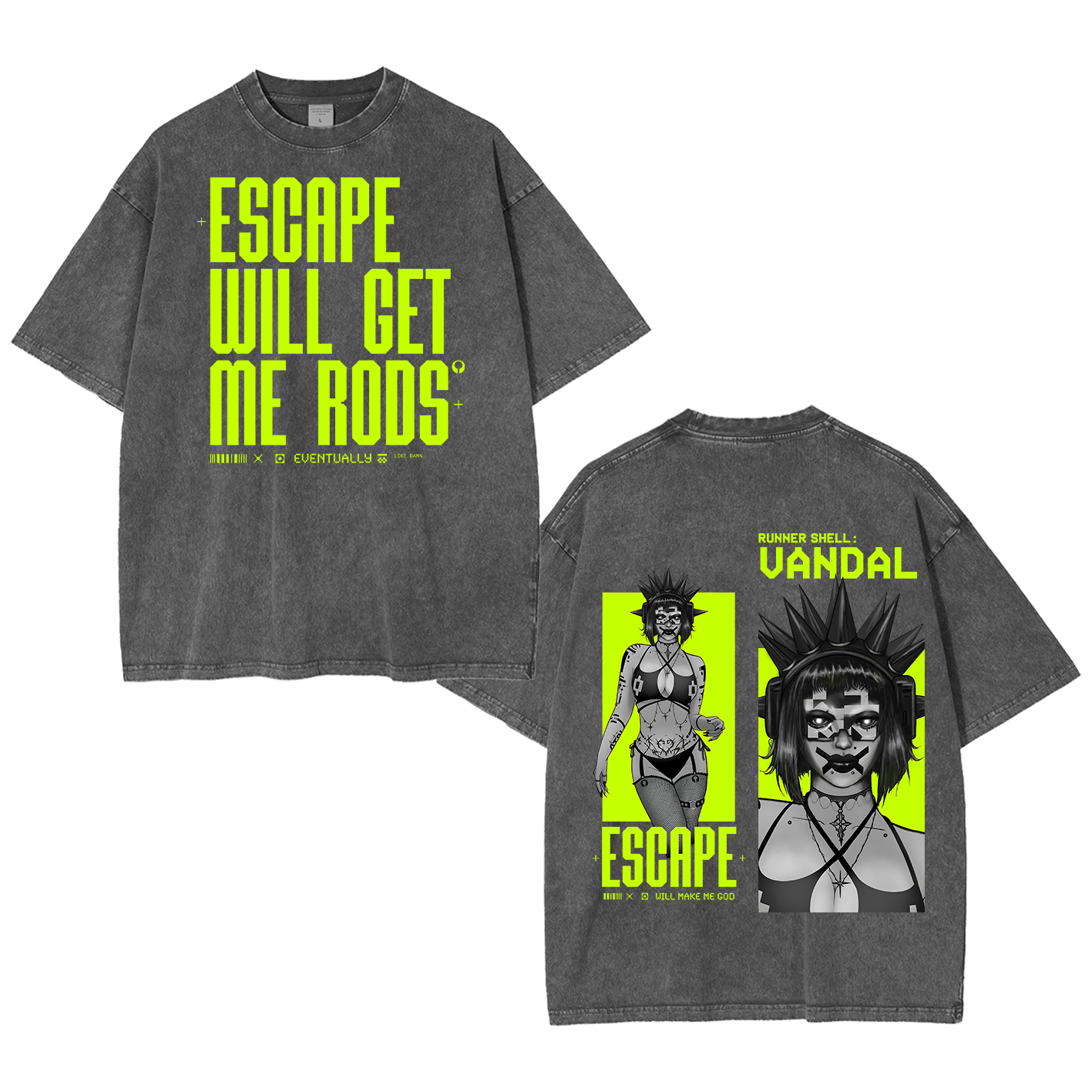 Marathon Escape Will Make Me God Unisex Washed T-Shirt