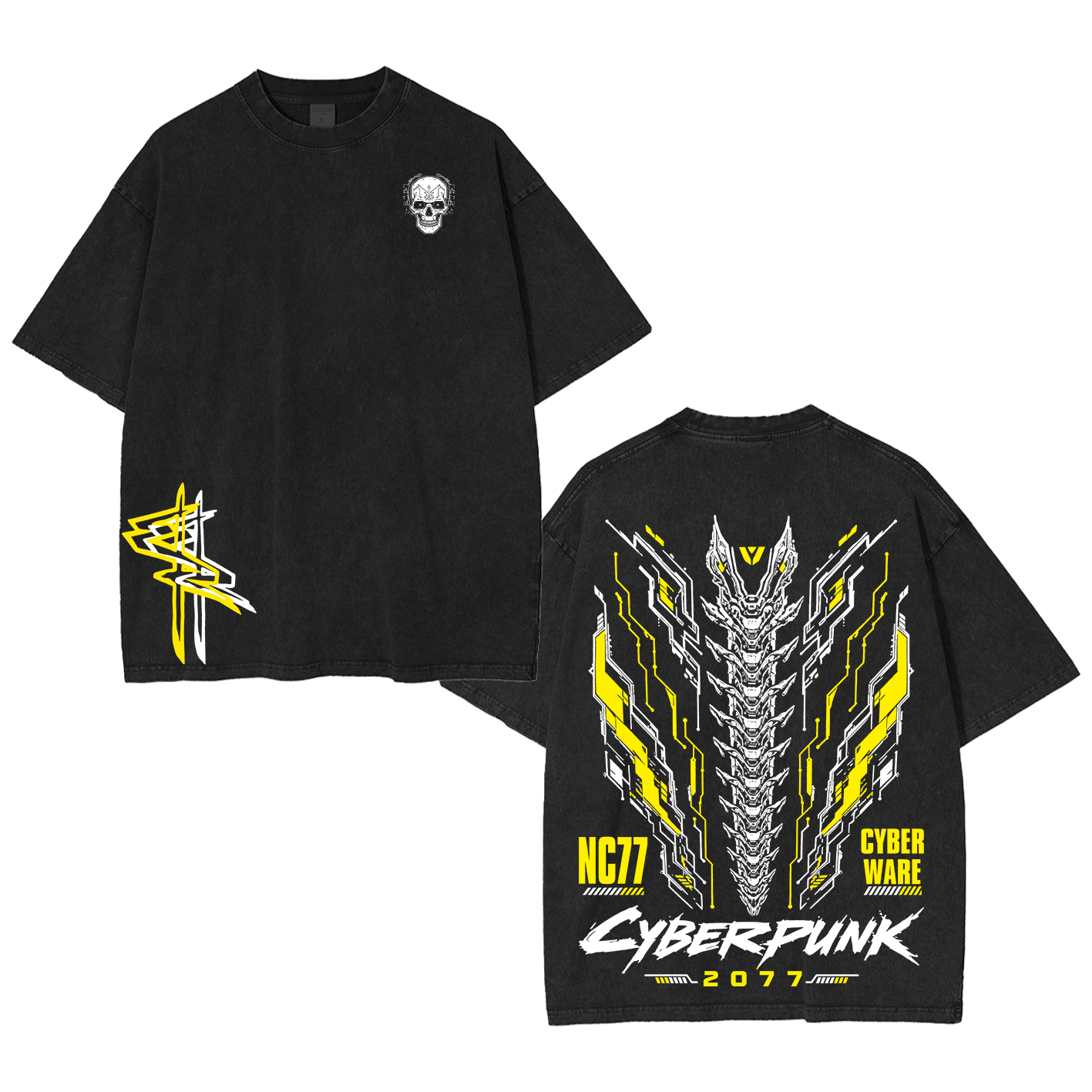 Cyberpunk 2077 Washed T-shirt/Crewneck/Hoodie