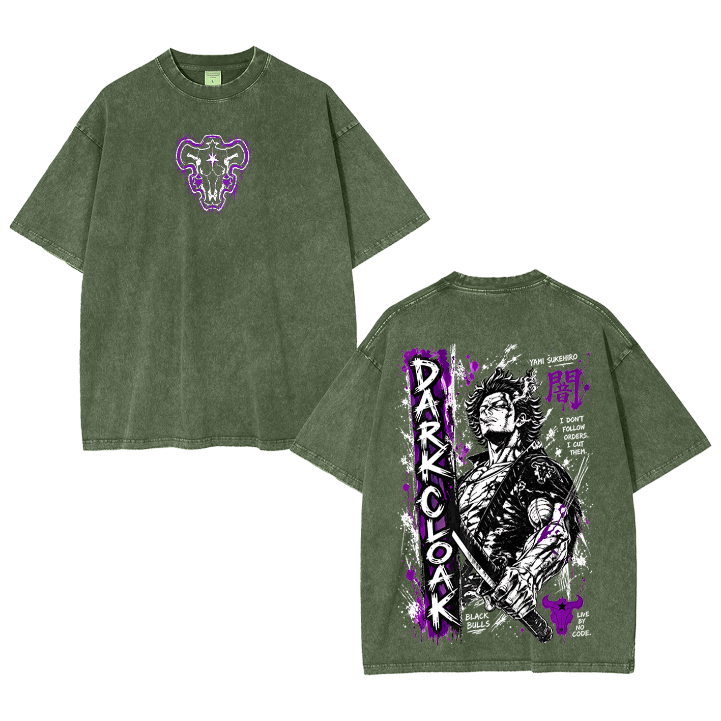 Yami Sukehir Black Clover Oversized T-shirt/Crewneck/Hoodie
