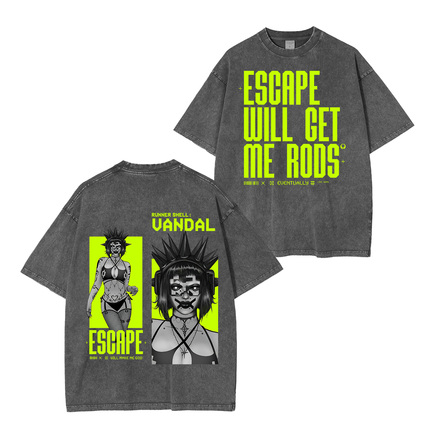 Marathon Escape Will Make Me God Unisex Washed T-Shirt