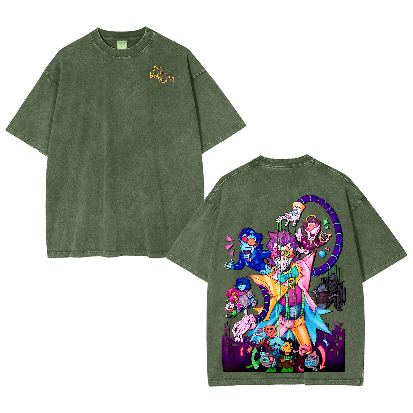 Deltarune Funny Tenna Washed T-shirt/Crewneck/Hoodie