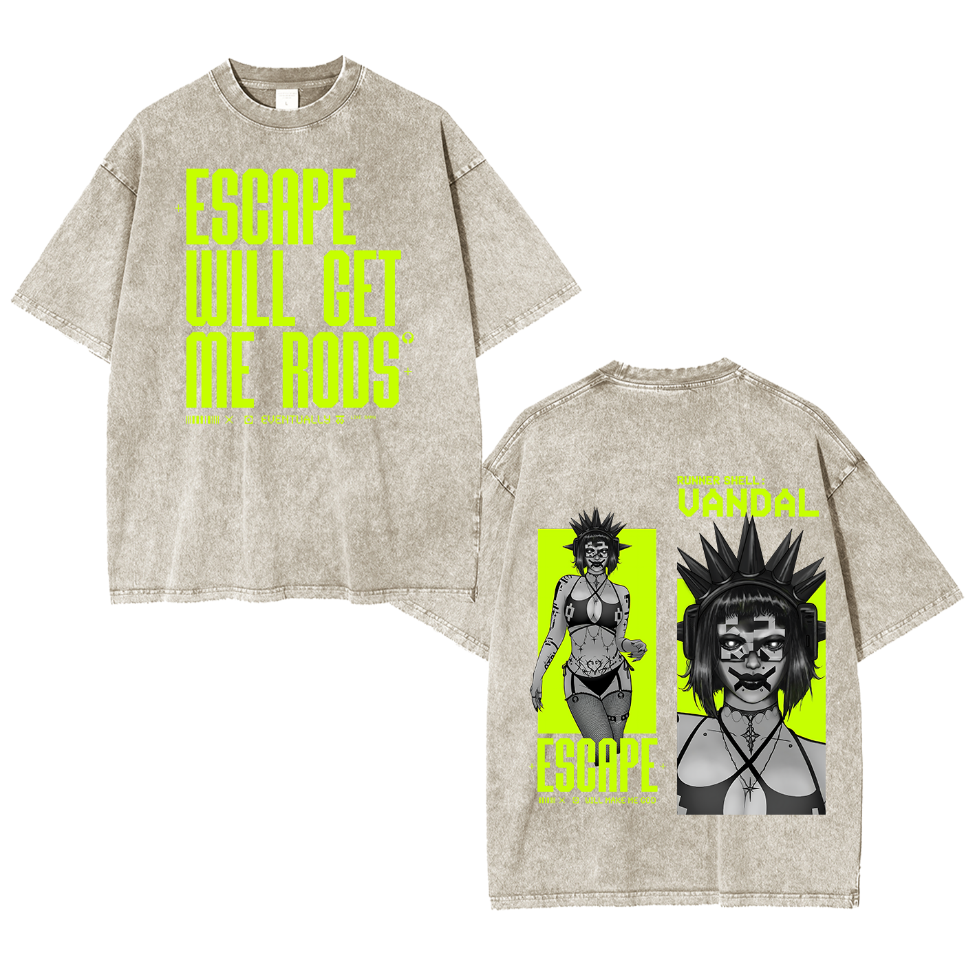 Marathon Escape Will Make Me God Unisex Washed T-Shirt