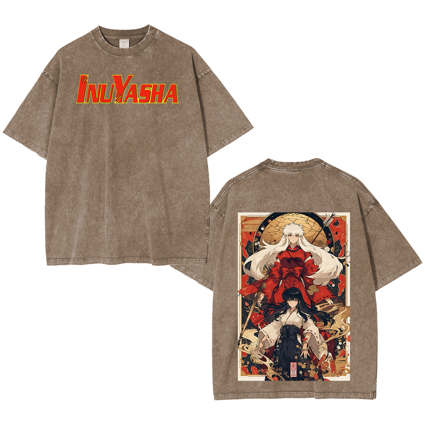 Inuyasha Vintage Unisex  Washed T-Shirt