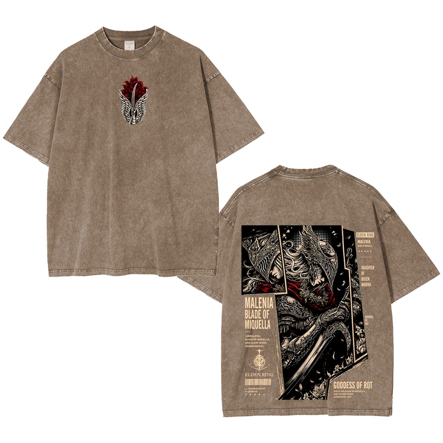Malenia Elden Ring Washed T-shirt/Crewneck/Hoodie