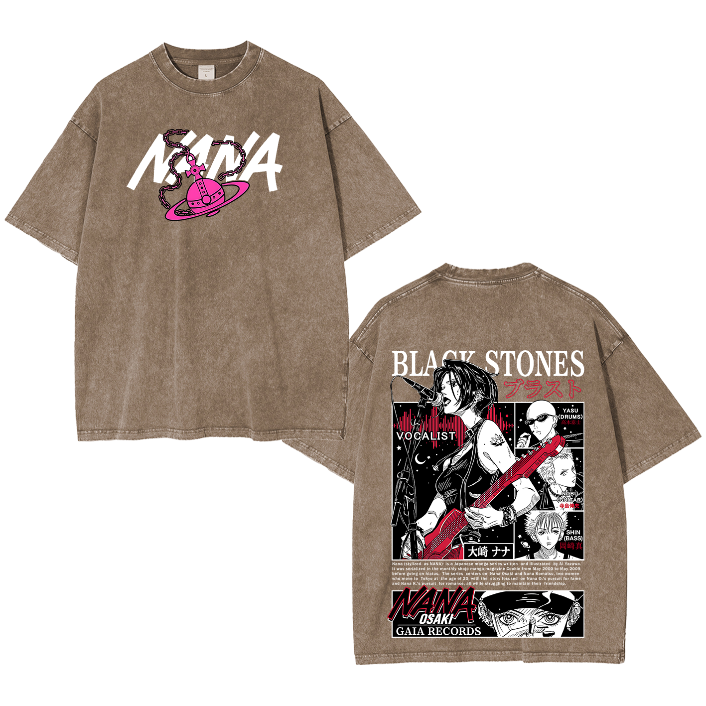 Black Stones Nana Washed T-shirt/Crewneck/Hoodie