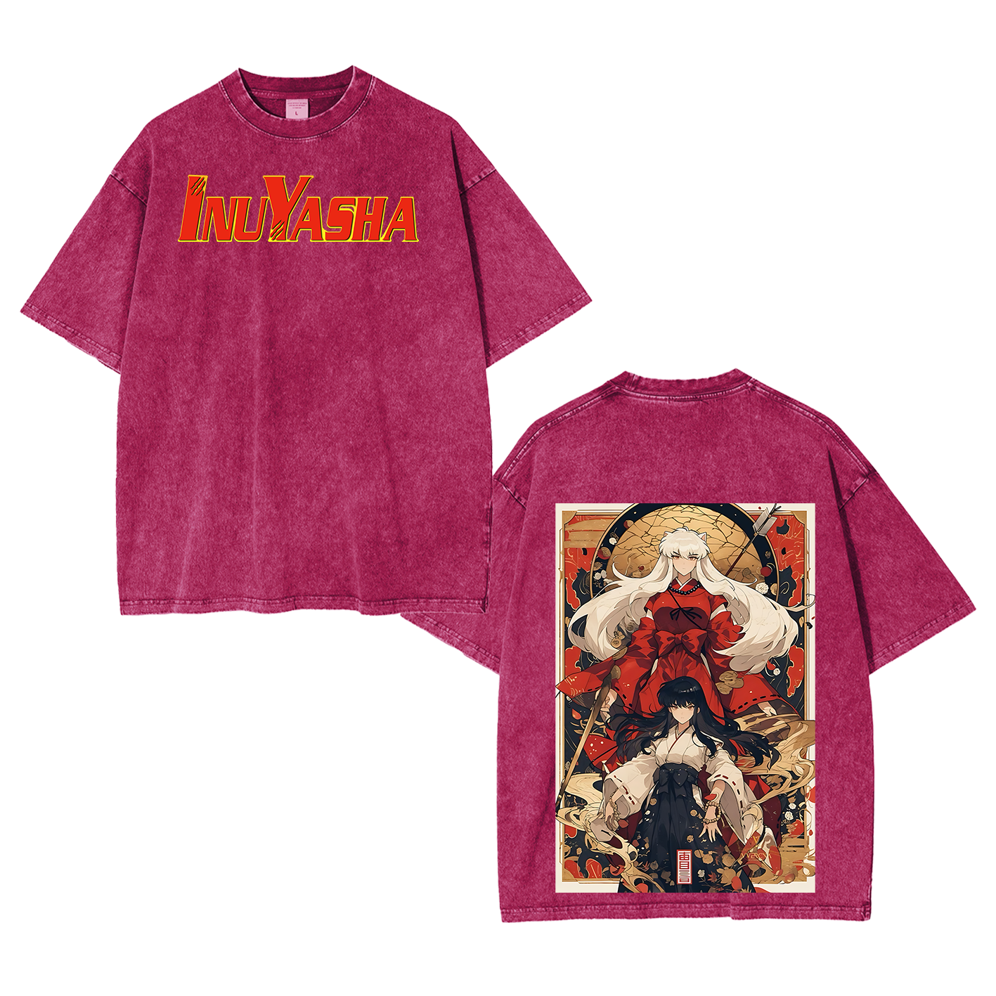 Inuyasha Vintage Unisex  Washed T-Shirt
