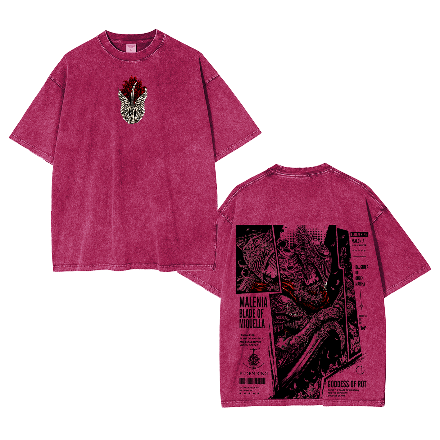 Malenia Elden Ring Washed T-shirt/Crewneck/Hoodie