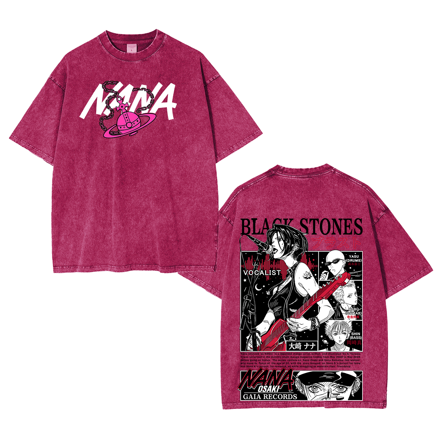 Black Stones Nana Washed T-shirt/Crewneck/Hoodie