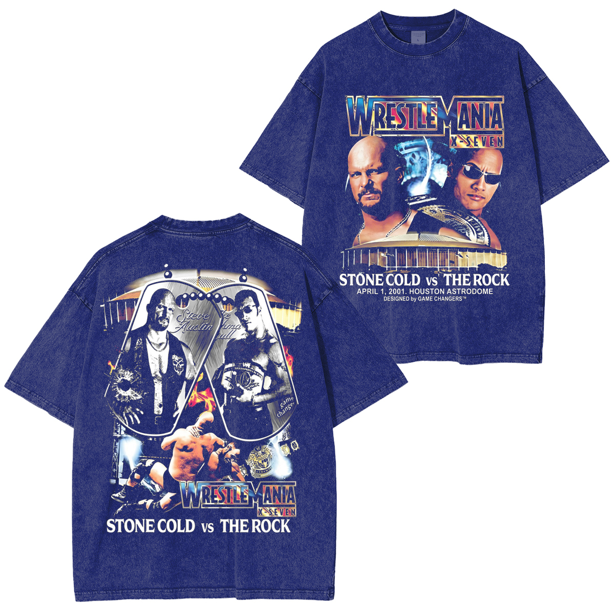 Wrestlemania 17he legend fight Stonecoldsteveaustin Washed T-shirt/Crewneck/Hoodie