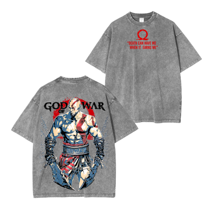 Kratos God of War Washed T-shirt/Crewneck/Hoodie