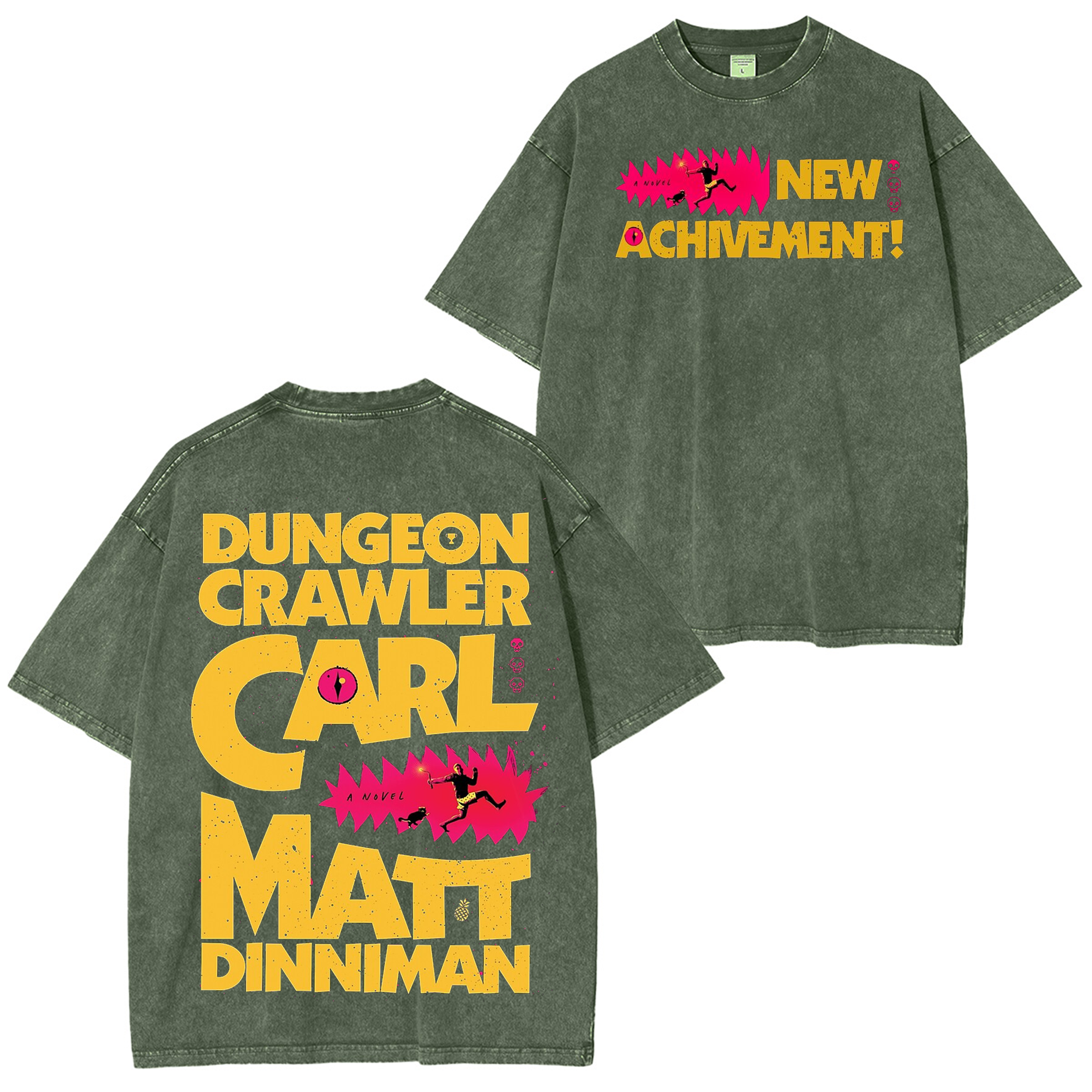 New Achievement Dungeon Crawler Carl Washed T-shirt/Crewneck/Hoodie