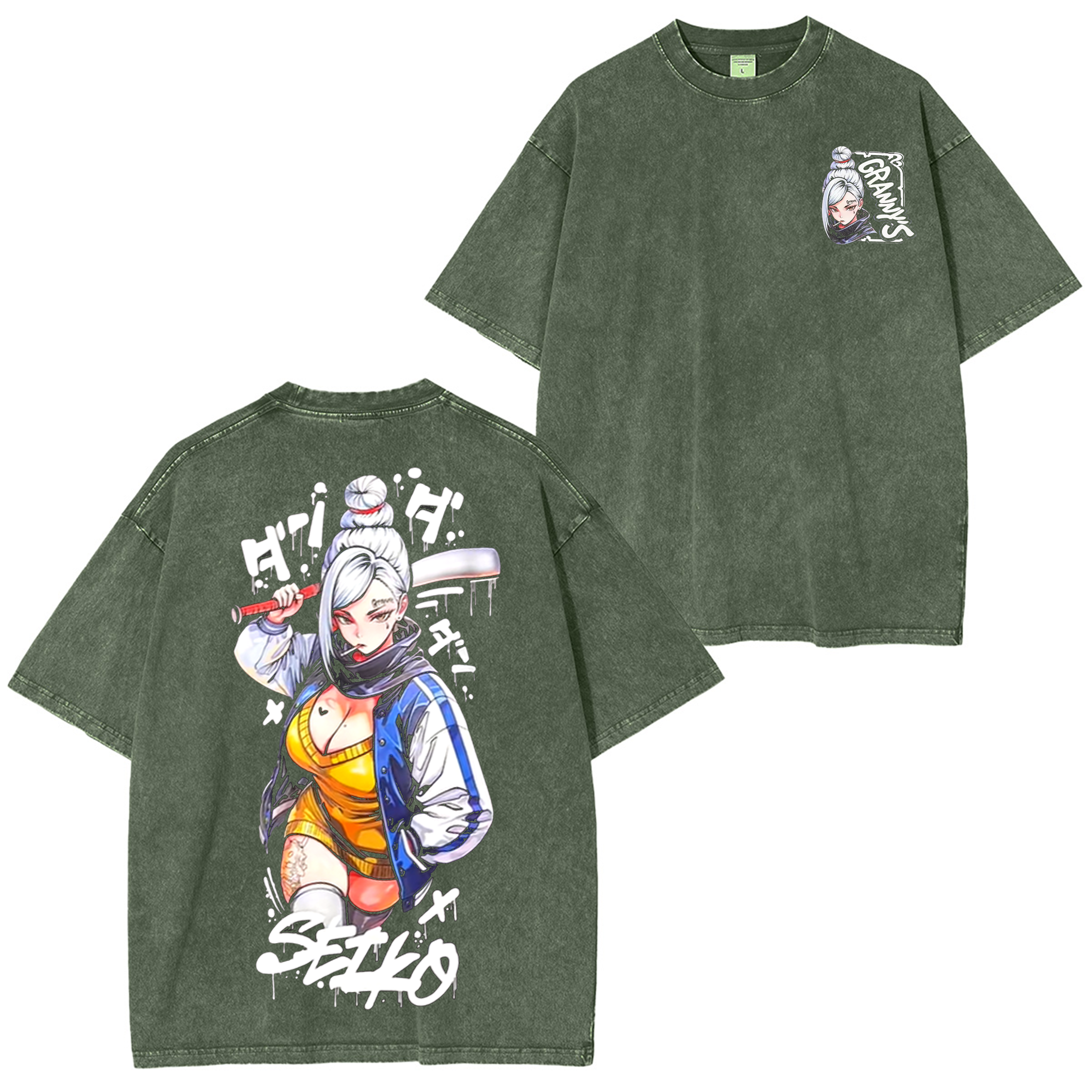 Seiko Ayase,Dandadan Anime Unisex Washed T-Shirt