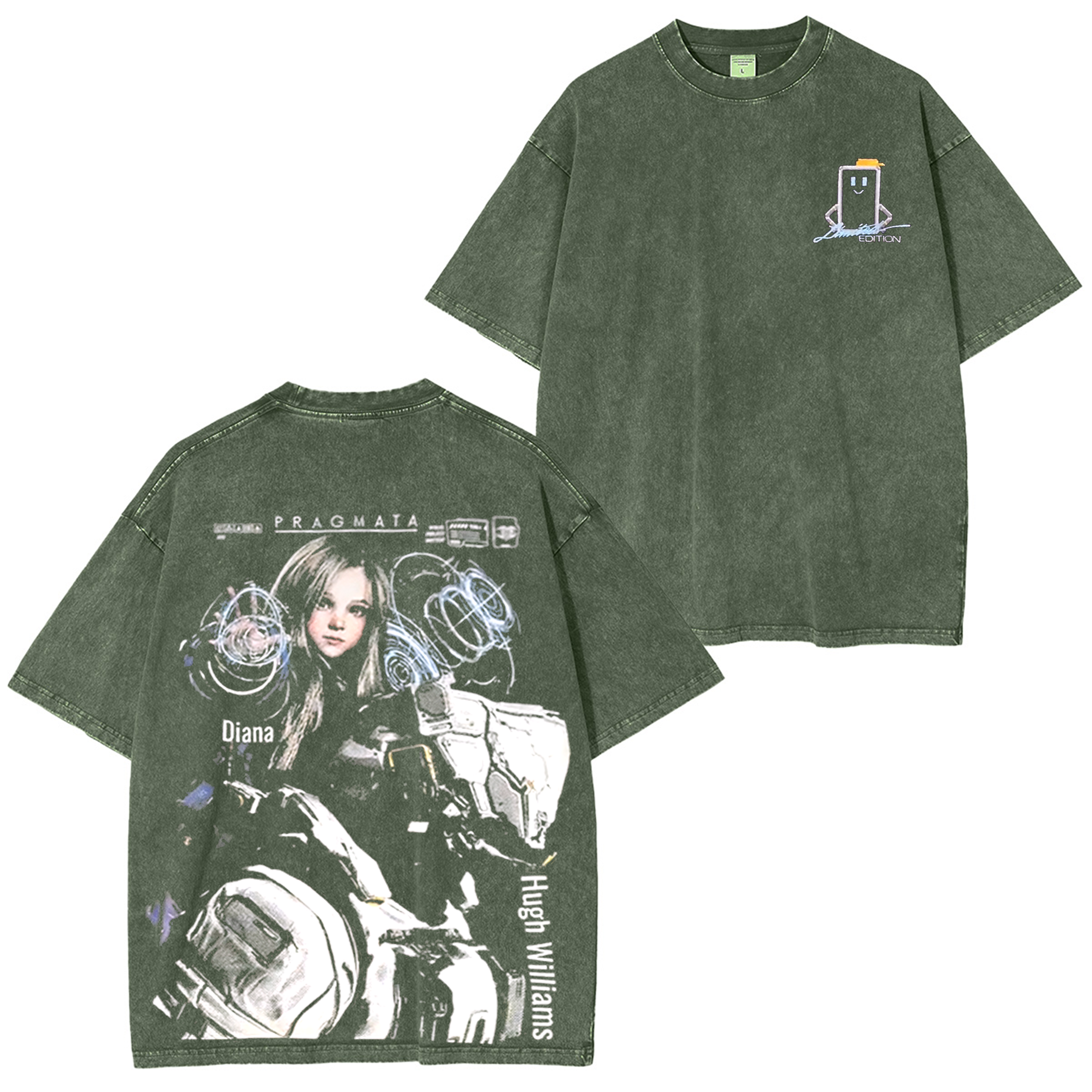 Pragmata Game Unisex Washed T-Shirt