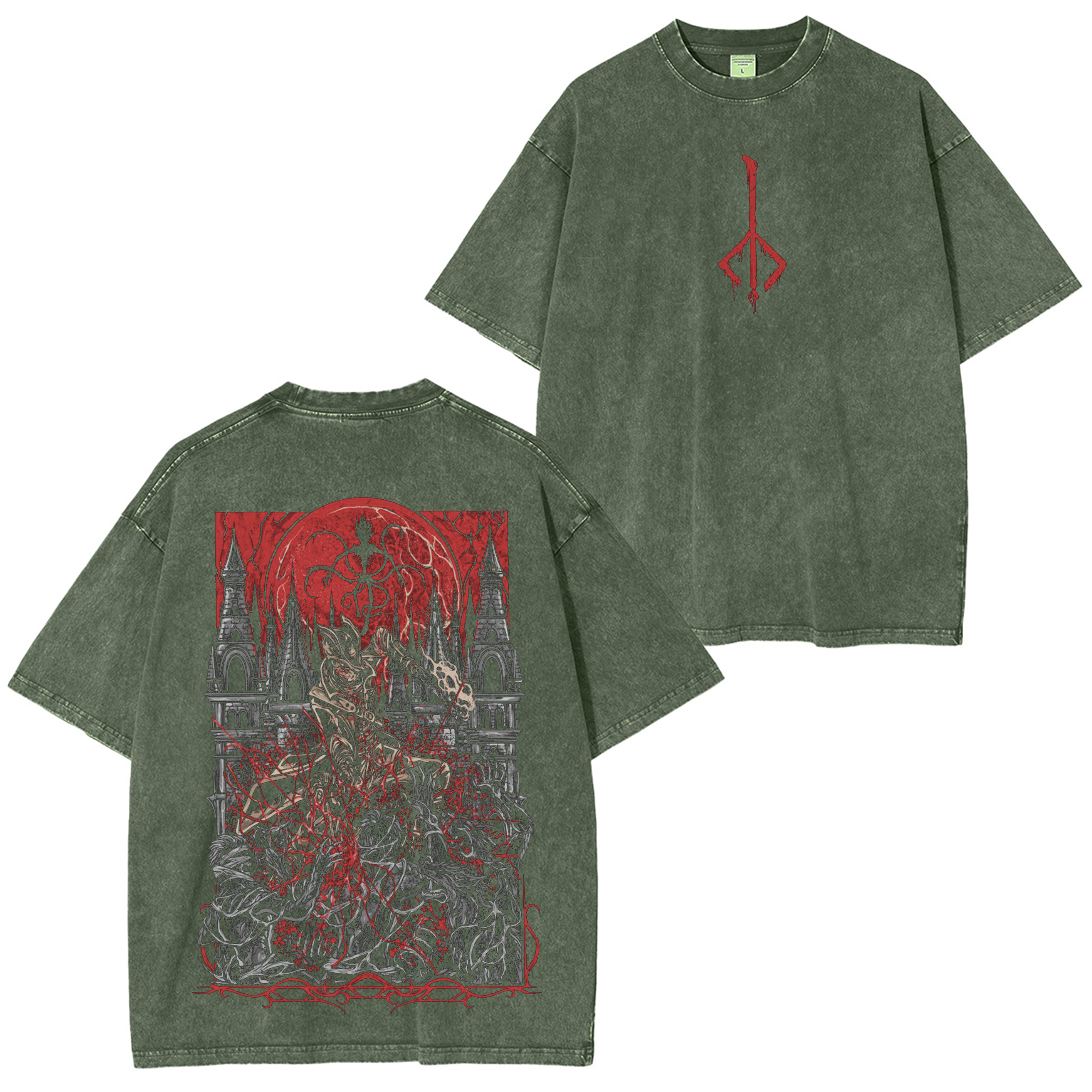 Hunter of Yharnam,Bloodborne Game Unisex Washed T-Shirt