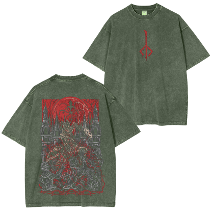 Hunter of Yharnam,Bloodborne Game Unisex Washed T-Shirt