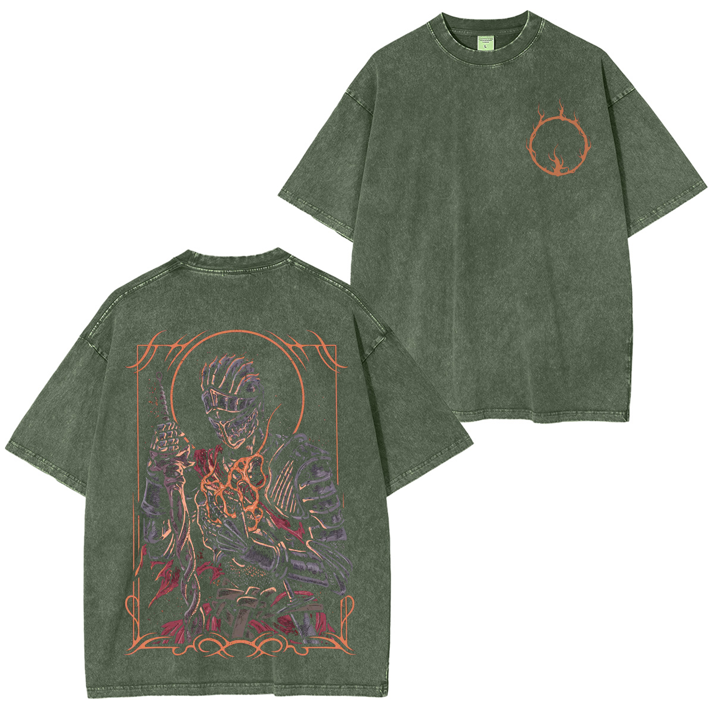 Retro Soul of Cinder Game Unisex Washed T-Shirt