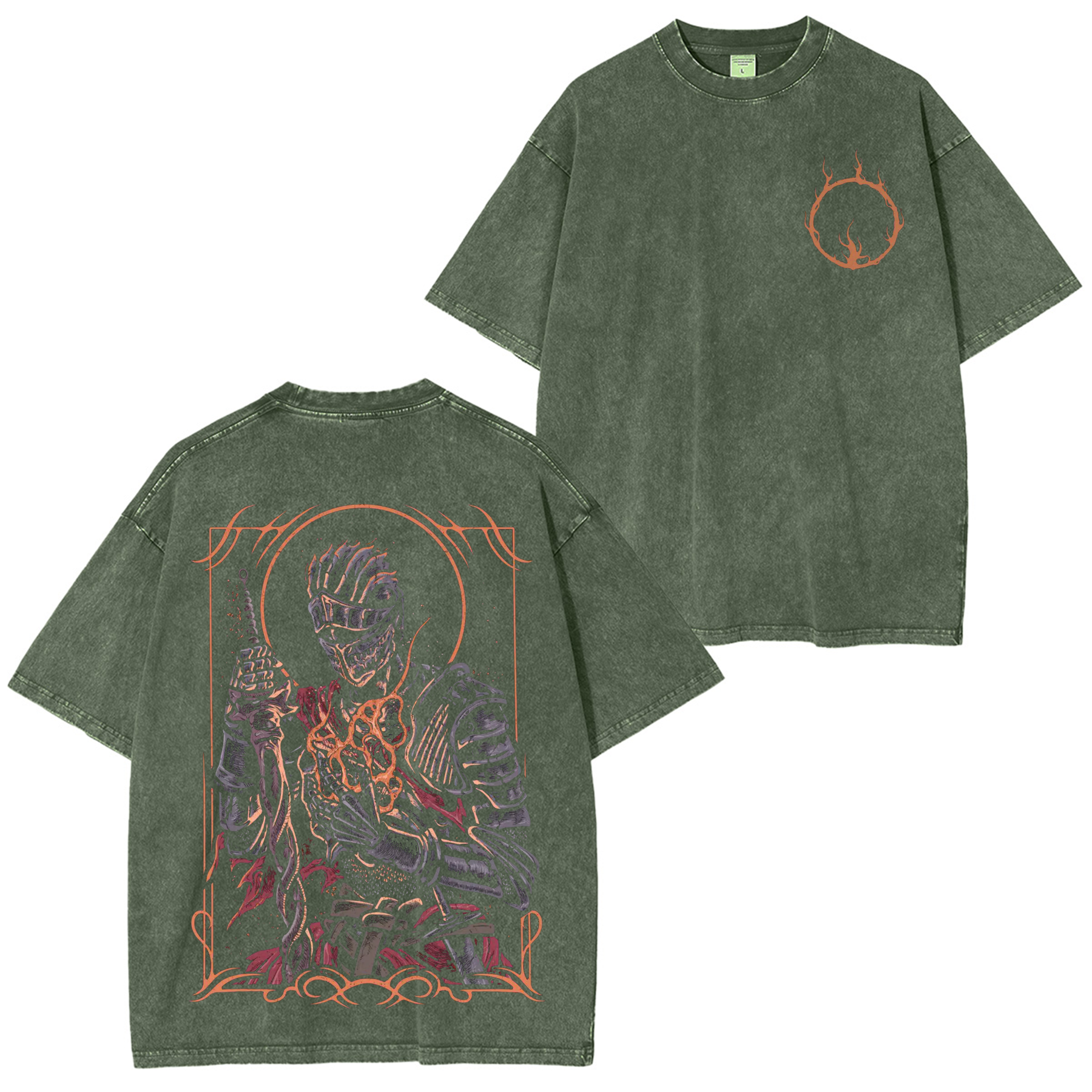Retro Soul of Cinder Game Unisex Washed T-Shirt