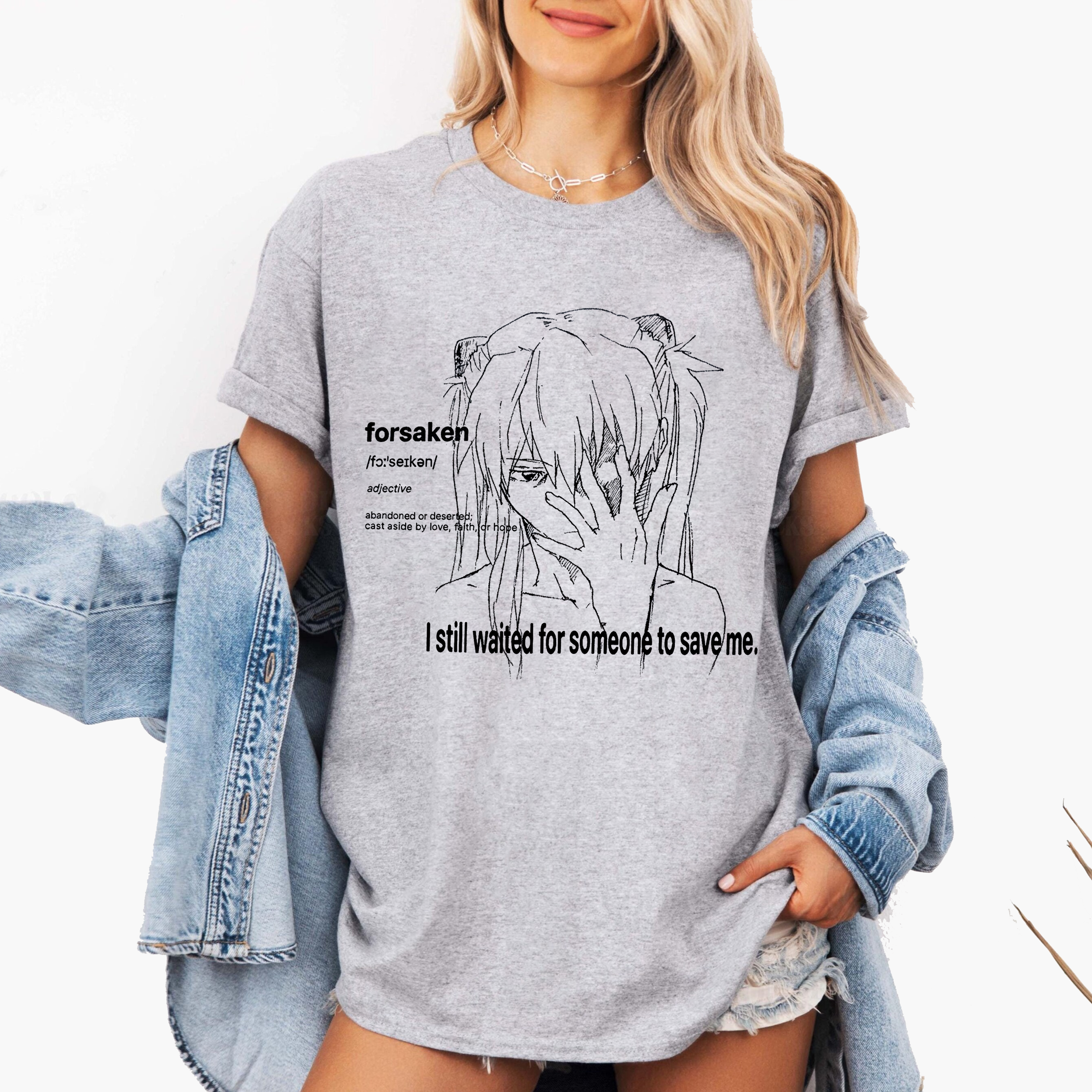 Asuka, Evangelion Anime Oversize Unisex Shirts/Crewneck/Hoodie