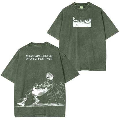 Hajime no Ippo Anime Unisex Washed T-Shirt
