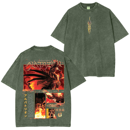 Alatreon,Monster Hunter Unisex Washed T-Shirt