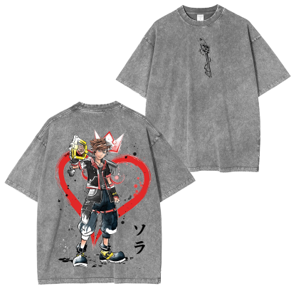 Kingdom Hearts Unisex Washed T-Shirt