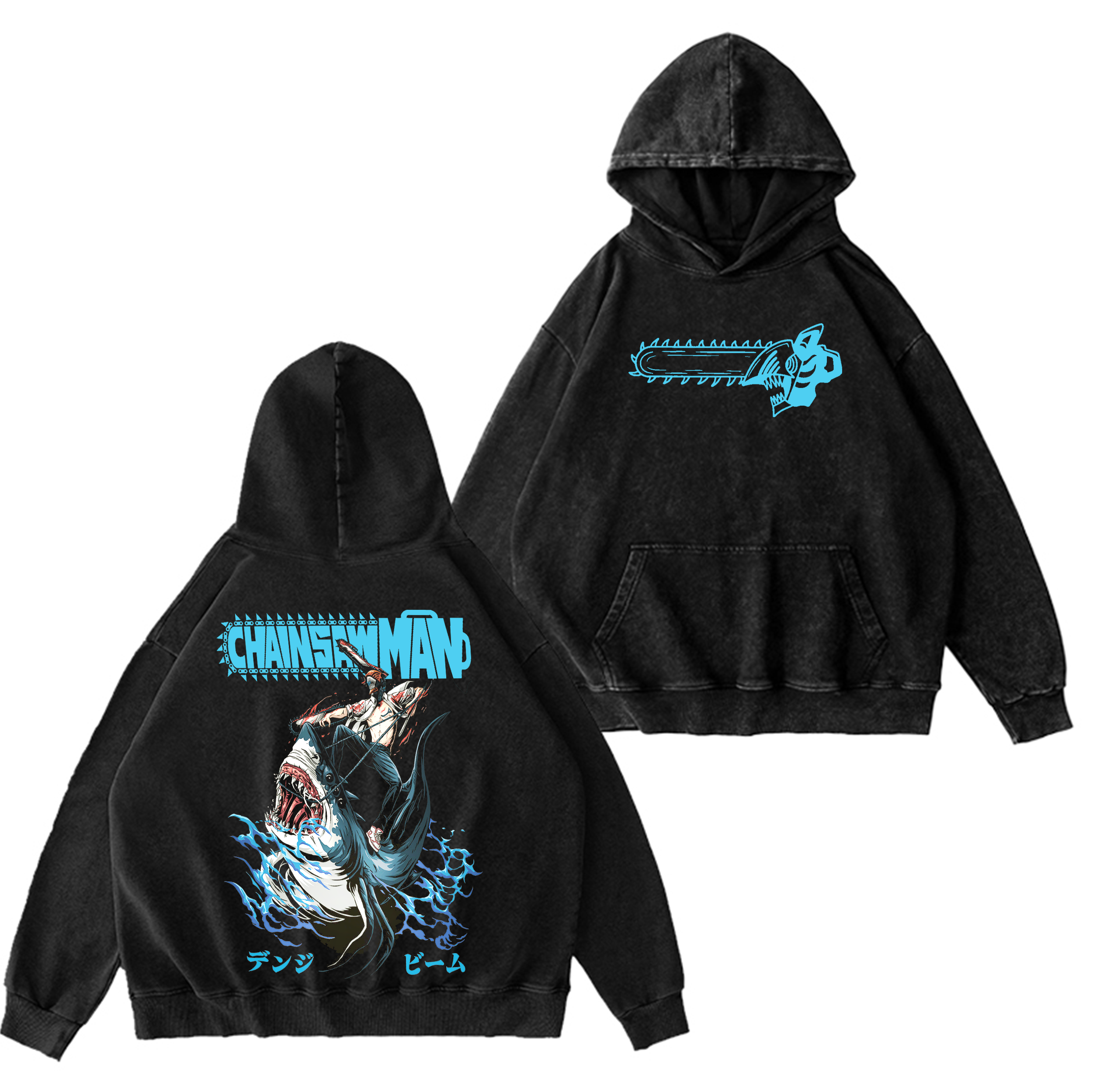 Denji,Chainsaw Man Vintage Oversized T-shirt/Crewneck/Hoodie