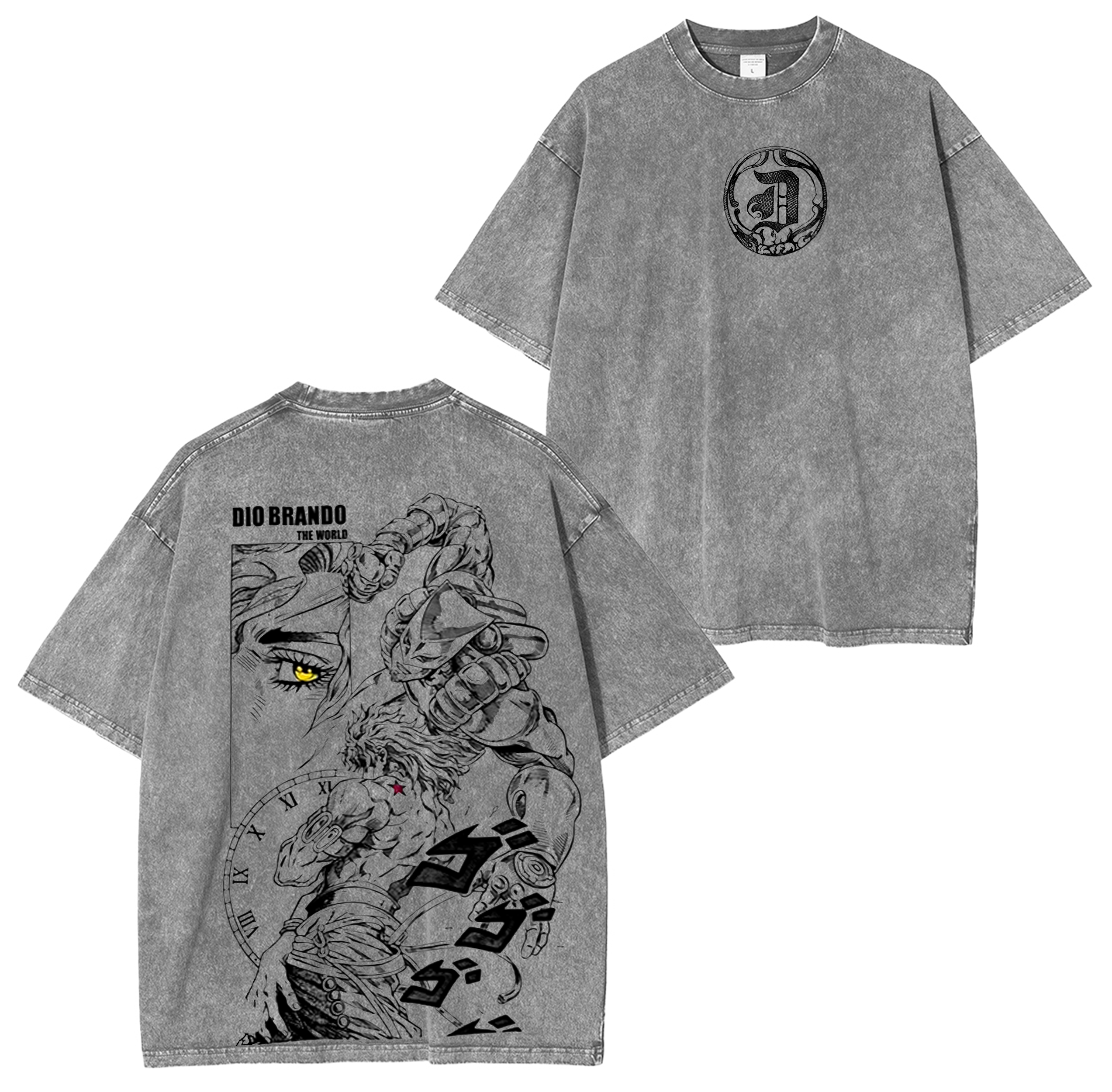 Dio Brando,Jojo Anime Unisex Washed T-Shirt
