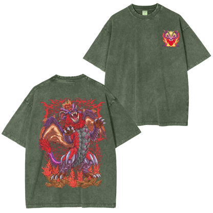 Teostra the Emperor of Flame Unisex Washed T-Shirt