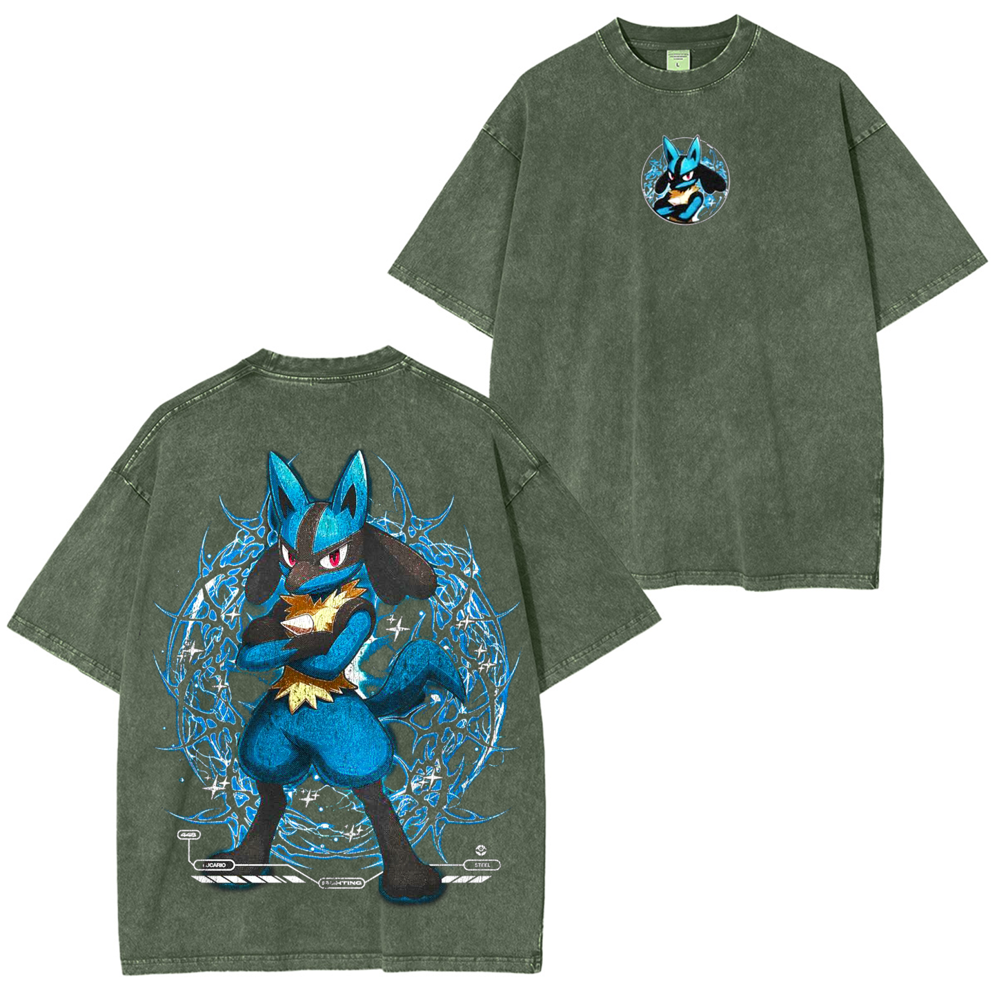 Pokemon anime Unisex Washed T-Shirt