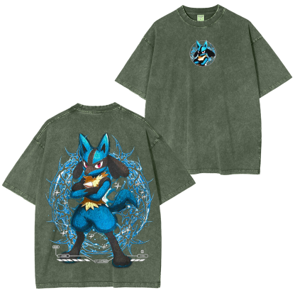 Pokemon anime Unisex Washed T-Shirt