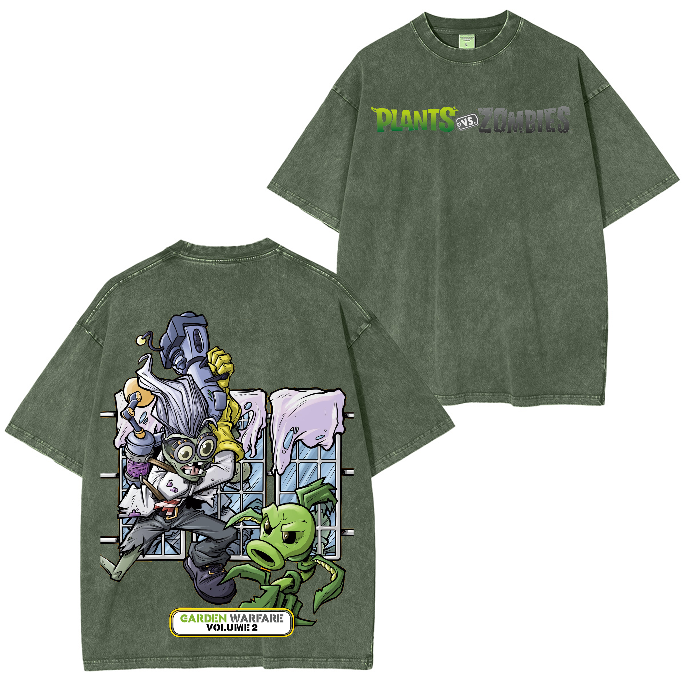 Plants vs. Zombies: Garden Warfare Volume 2 Unisex Washed T-Shirt