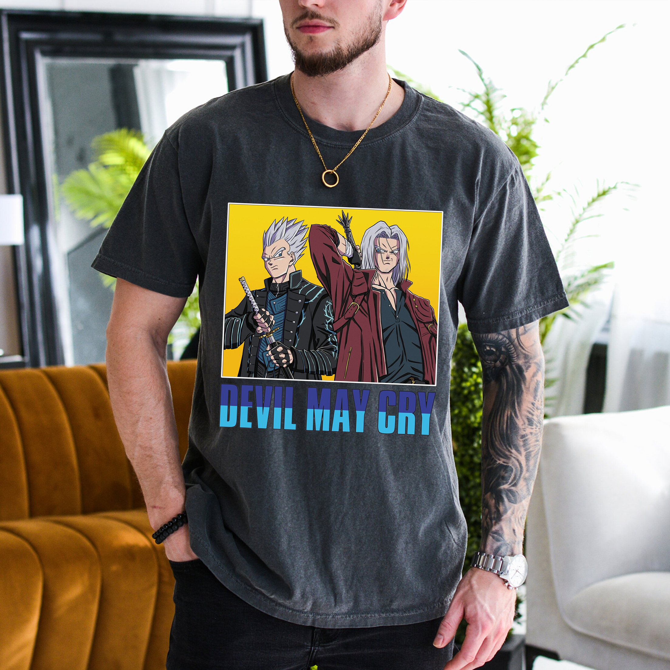 Dragon Ball Z x Devil May Cry Funny Unisex T-shirt/Crewneck/Hoodie