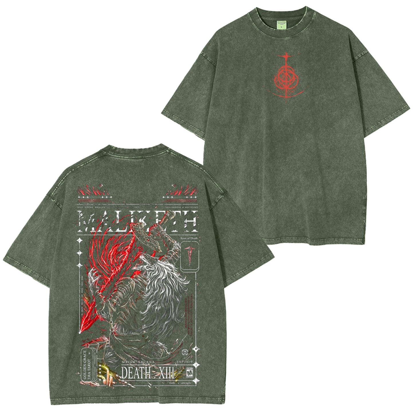 Elden Ring Graphic Graphic Unisex Washed T-Shirt