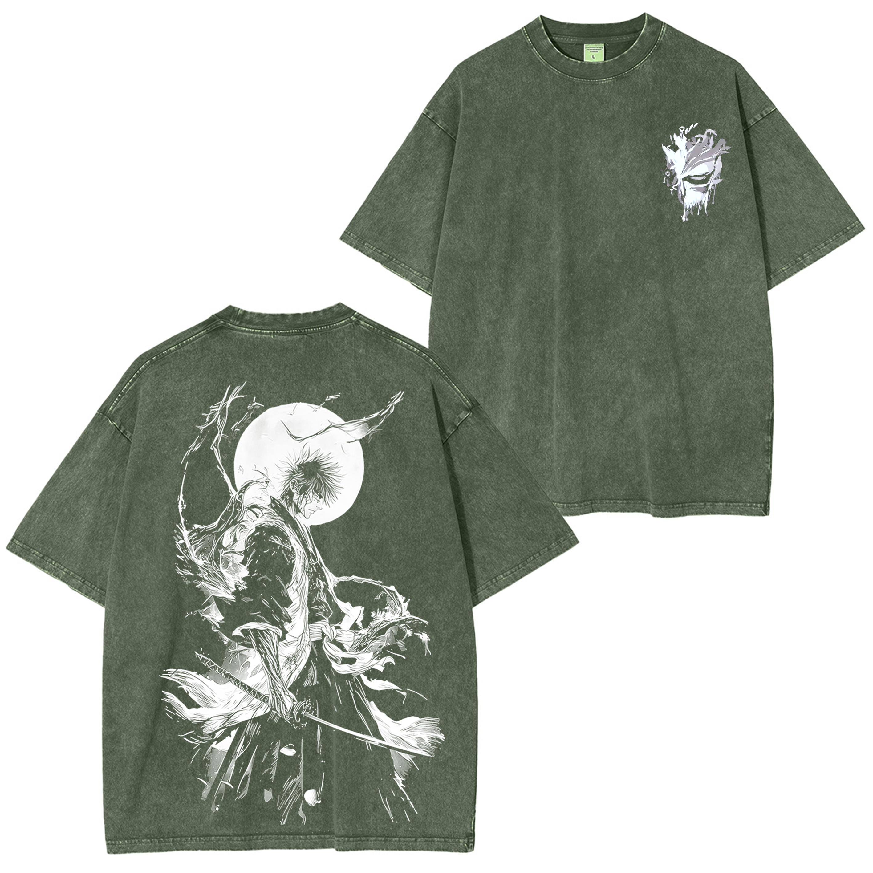 Ichigo Kurosaki Bleach Anime inspired Graphic Unisex Washed T-Shirt