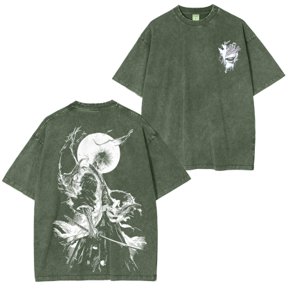 Ichigo Kurosaki Bleach Anime inspired Graphic Unisex Washed T-Shirt