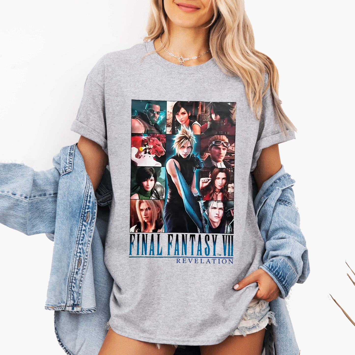 Final Fantasy 7 Revelation Graphic Oversize Unisex Shirts/Crewneck/Hoodie