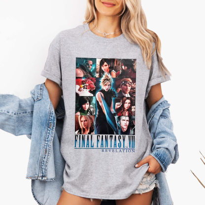 Final Fantasy 7 Revelation Graphic Oversize Unisex Shirts/Crewneck/Hoodie