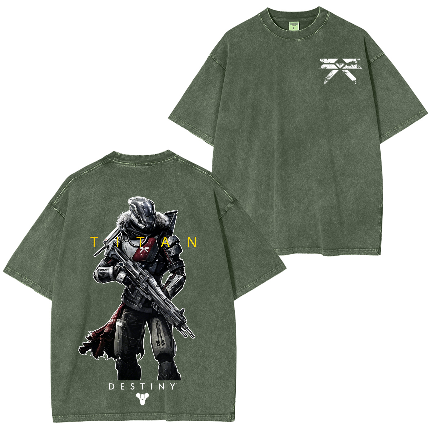 Destiny 2 Titan Game Unisex Washed T-Shirt