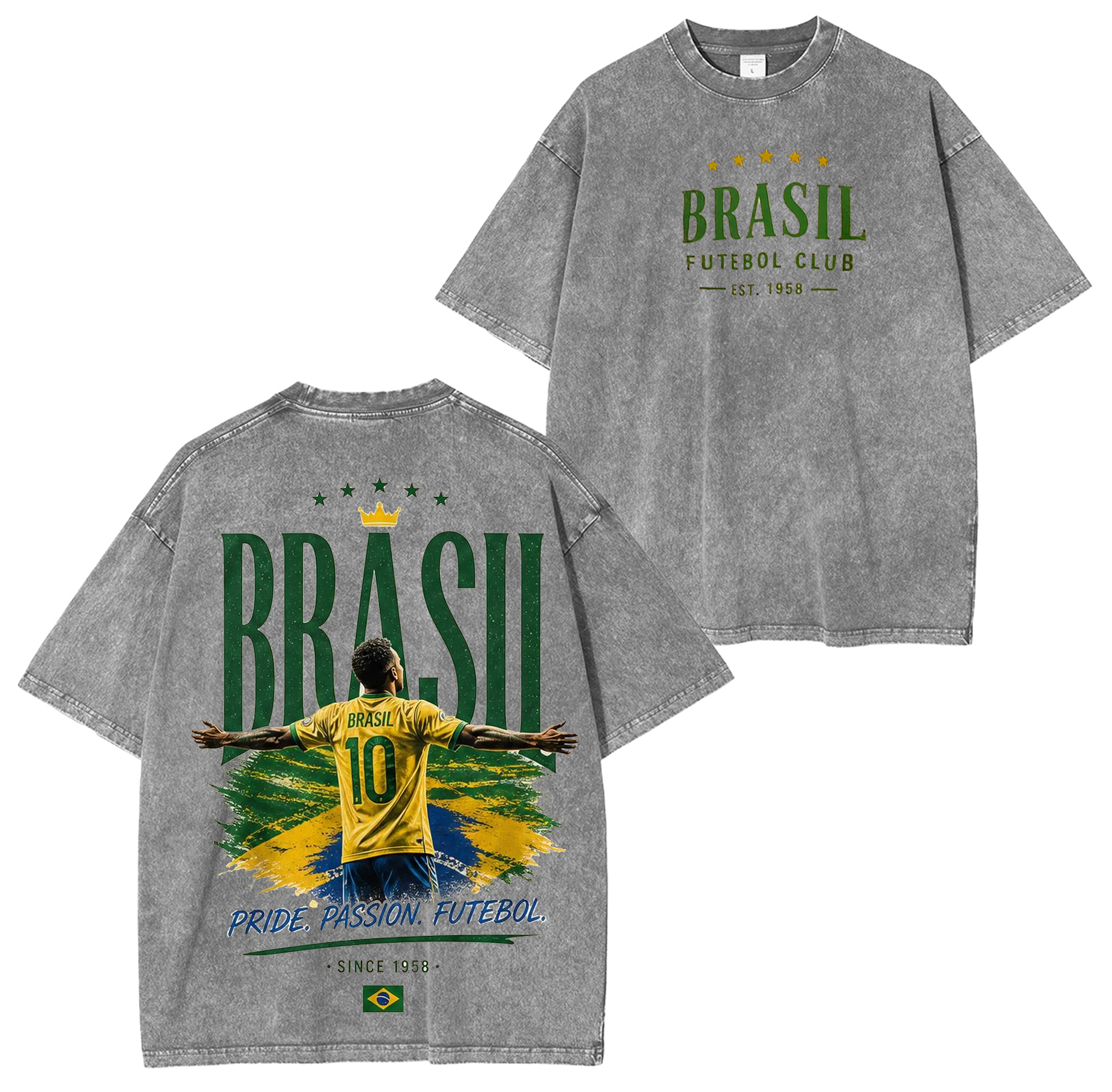 Brazil Soccer,World Cup 2026  Unisex Washed T-Shirt