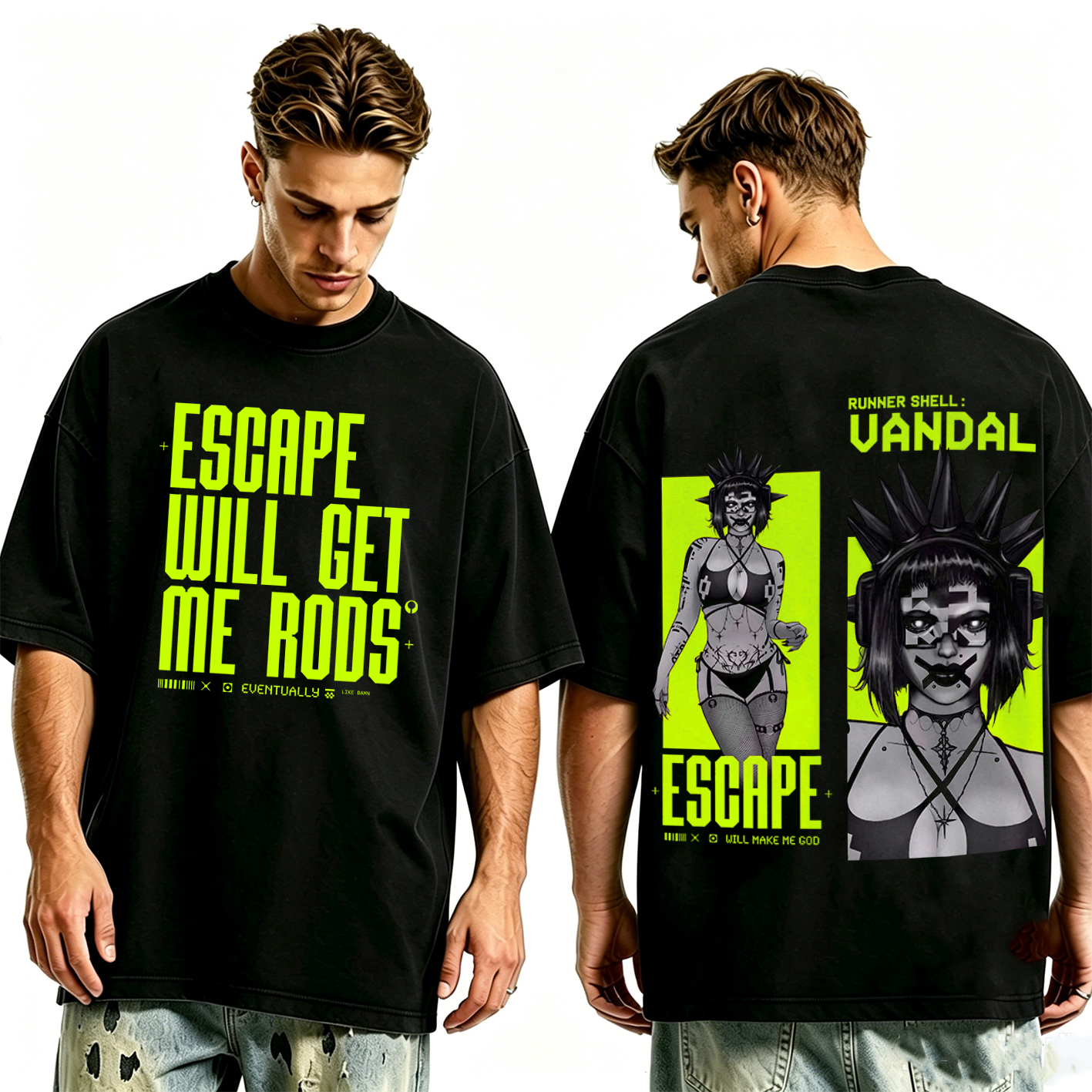 Marathon Escape Will Make Me God Unisex Washed T-Shirt